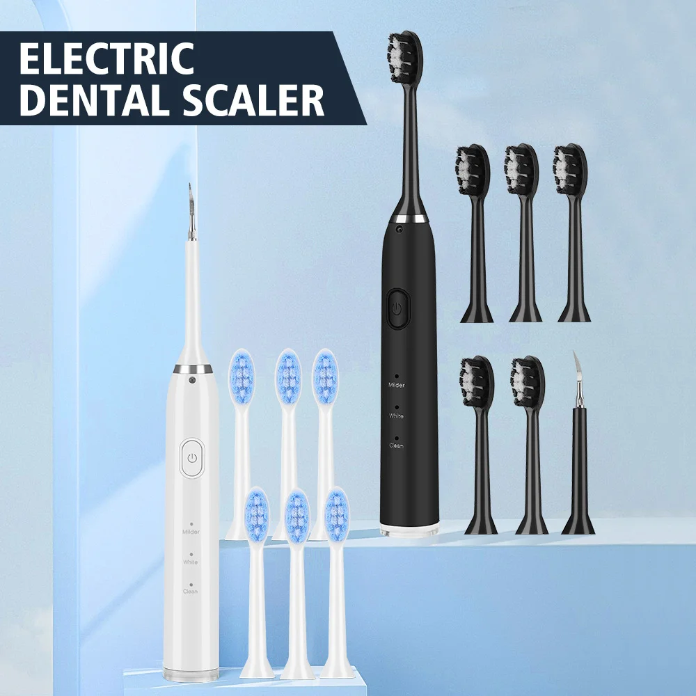 

Sonic Electric Toothbrush Scaler Dental Tartar Removal Brush Adult Tooth Whitening Scraper Tartarro Cleaner Teeth Cleaning Tools