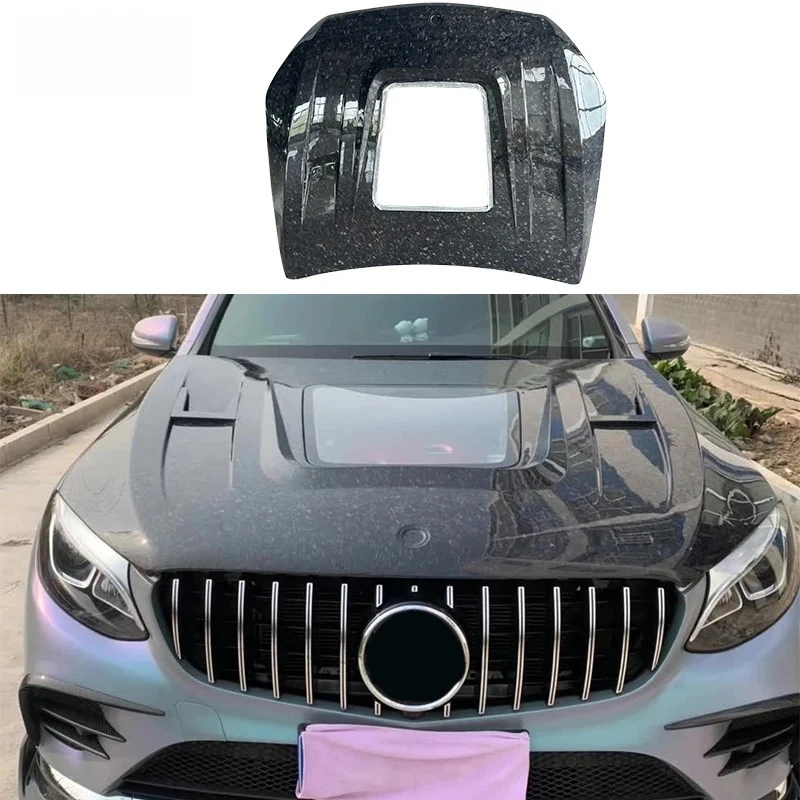 

X253 C253 GLC200 GLC260 GLC300 43 Forged Carbon Transparent Hood Engine Bonnet For Mercedes Benz GLC X253 C253 2017-2019