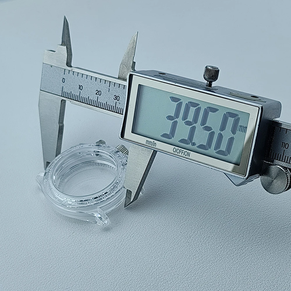 39,5mm VK63 Transparentes Herrenuhrengehäuse Passend für VK63 Uhrwerk und 20mm Armband Uhrenzubehör Uhrenteile Uhrenbox – Detail 12