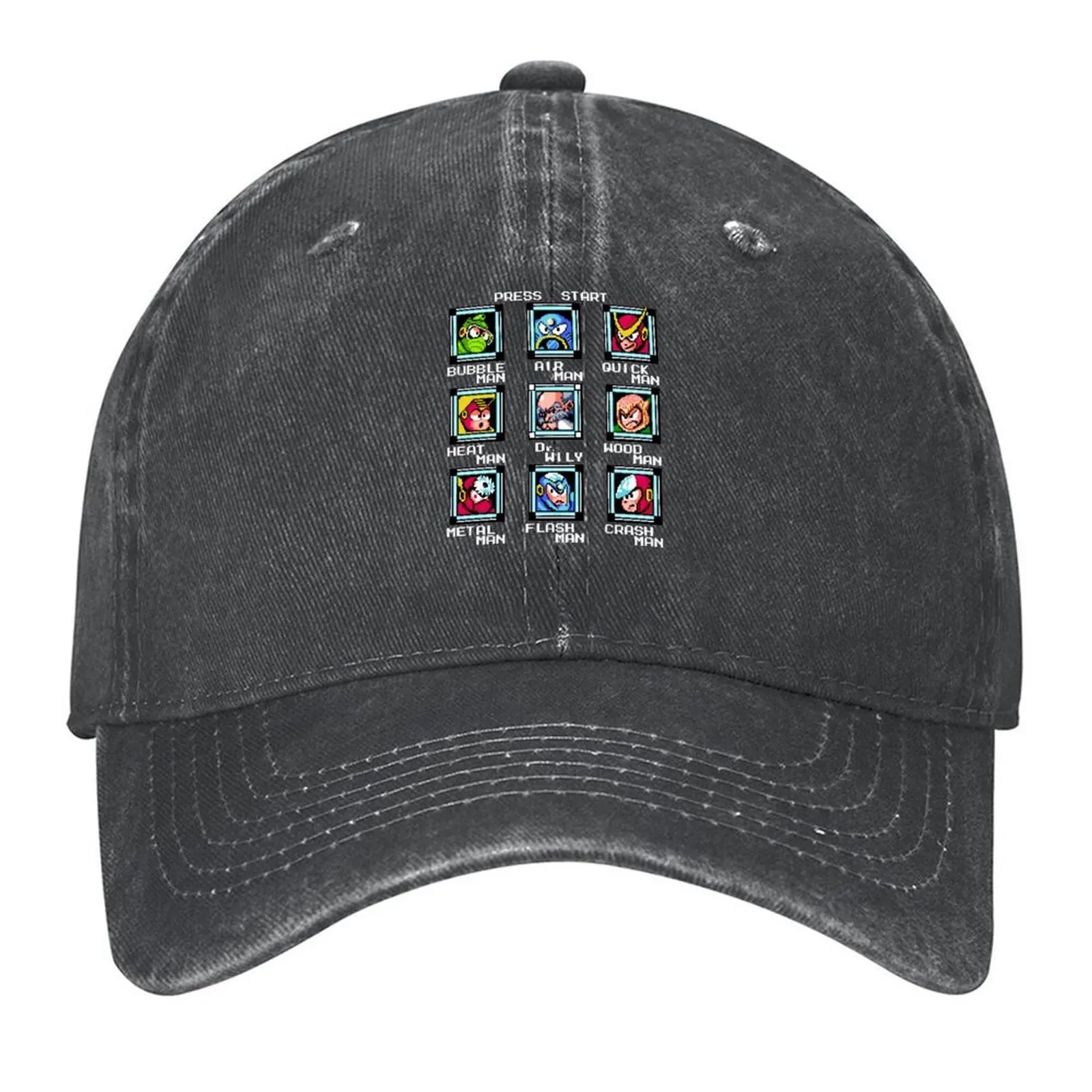 

Classic Megaman 2 stage select Baseball Cap Luxury man cap hats for men funny hat Ball Cap Men Luxury Brand Women's