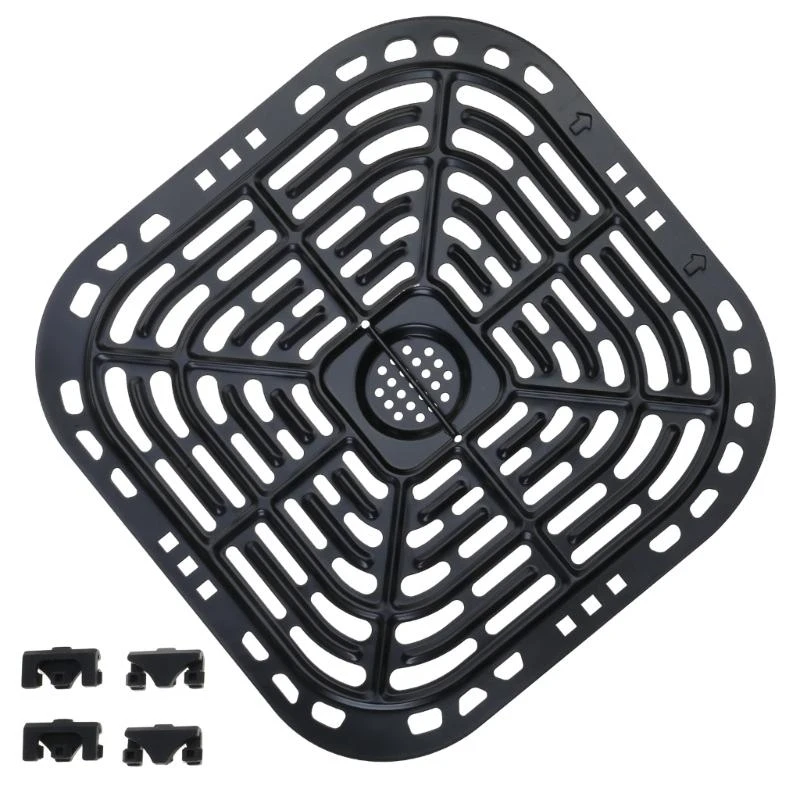 ل 6QT طهي صحية الهواء مقالي شواء صينية الصب