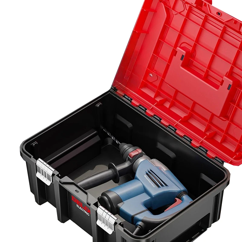 Handheld Tool Case Large Double-layer Tools Box Multifunctional Hard Case Toolbox Portable Manual Tool Stackable Storage Boxes