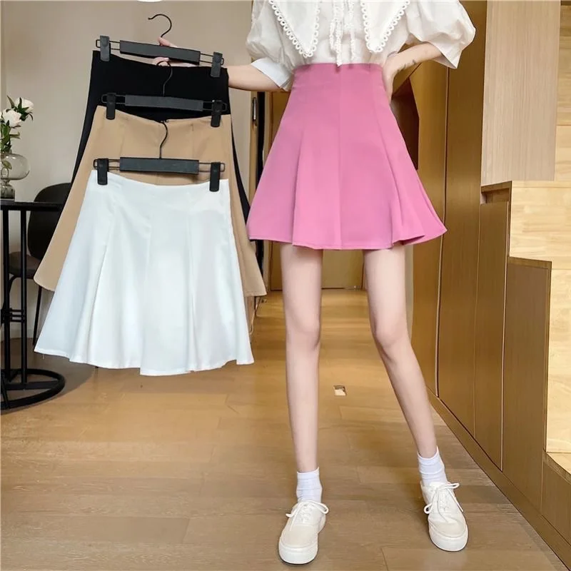 Summer Simple Skirt Small 2024 New Temperament Japanese Women's A-shaped Skirt