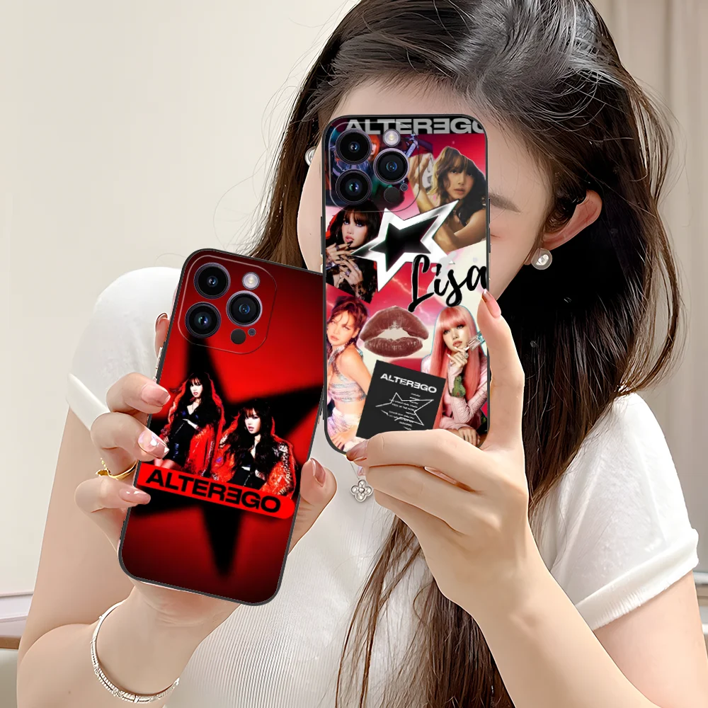 KPOP Alterego Lisa Phone Case for iPhone 16 15 14 13 12 11 X XR XS