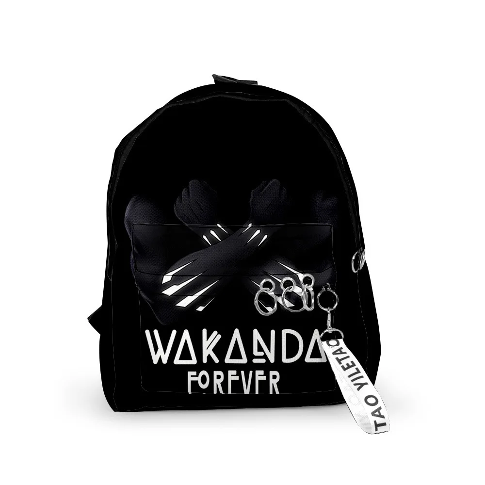 

Hip Hop Popular Chadwick Boseman Backpacks Boys/Girls pupil School Bags 3D Print Keychains Oxford Waterproof Small Backpacks