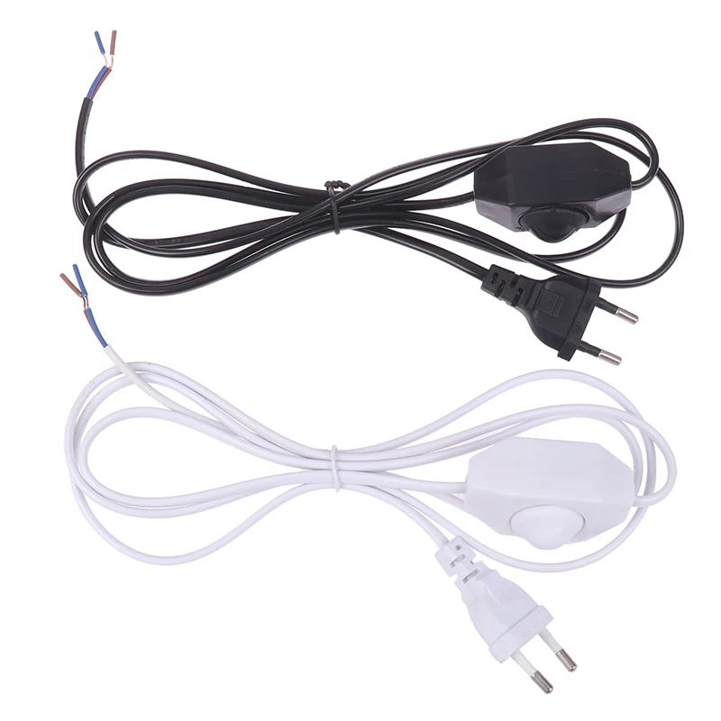 EU Plug Standard 1.8M Extension Cord With Dimmer EU Plug Control Switch Power Cable Cord For Table Lamp 220V Electricity Wire