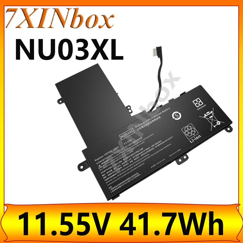 

7XINbox 11,55 В 41,7 Втч оригинальный аккумулятор для ноутбука NU03XL для HP Pavilion x360 HSTNN-UB6V 843536-541 844201-850 844201-855 TPN-C128