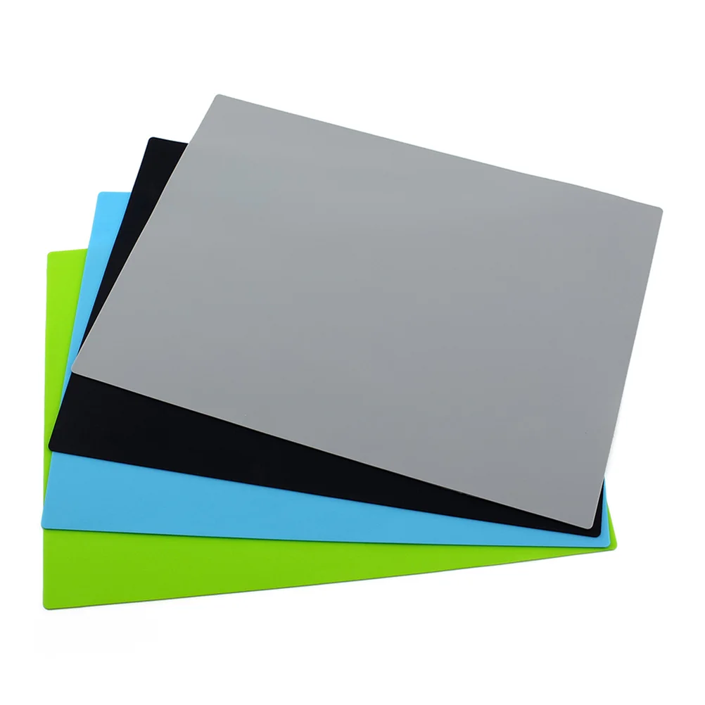 

3Pcs 28x21cm Silicone Pastry Mat Antiskid Flexible Baking Rolling Mat for Kneading Bread Dough Making Baking Accessories