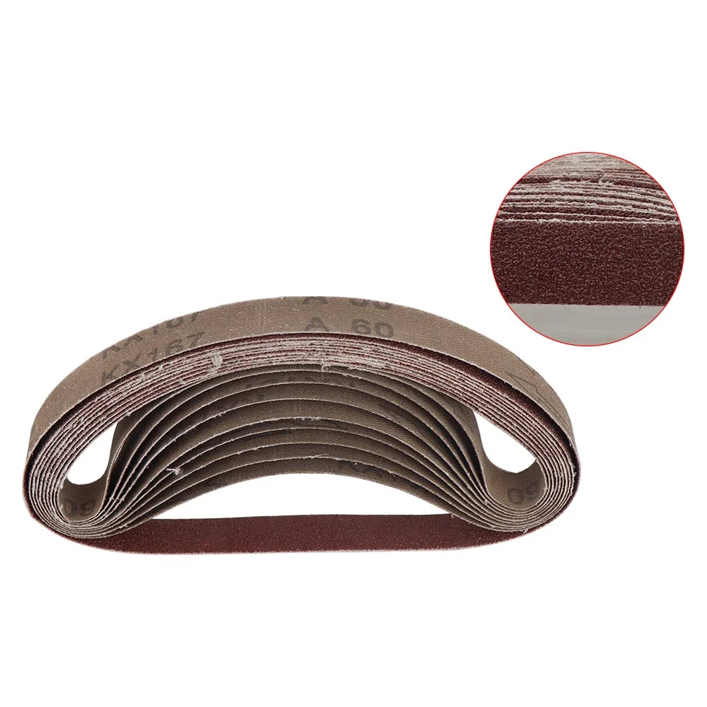 10 uds/30 Uds 20x520mm correas abrasivas pulido papel de lija accesorio para lijadora de cinta