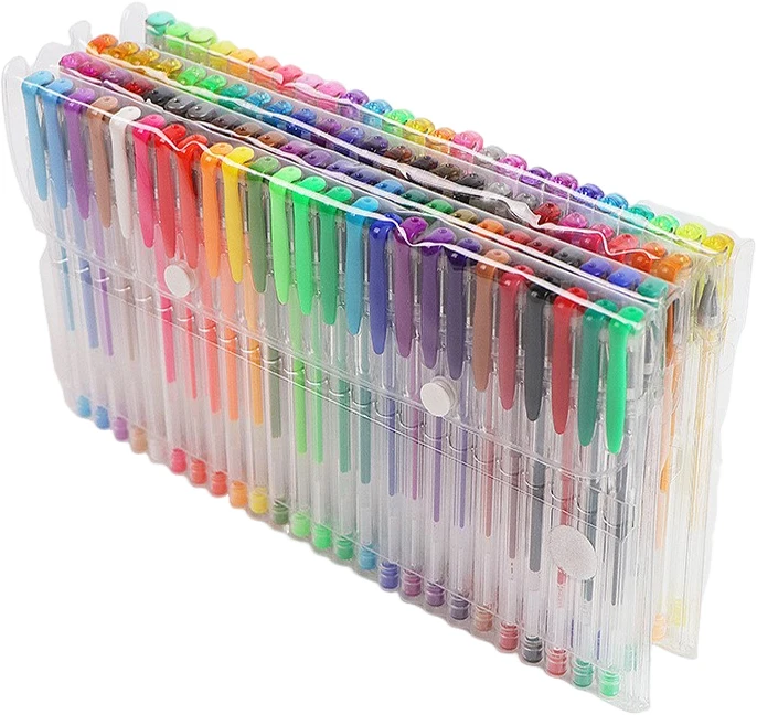 100/5Pcs Gel Pen Set 100 Colored Gel Pens for Coloring Books Drawing Doodle Crafts Scrapbooks Journaling Planner School Supplies