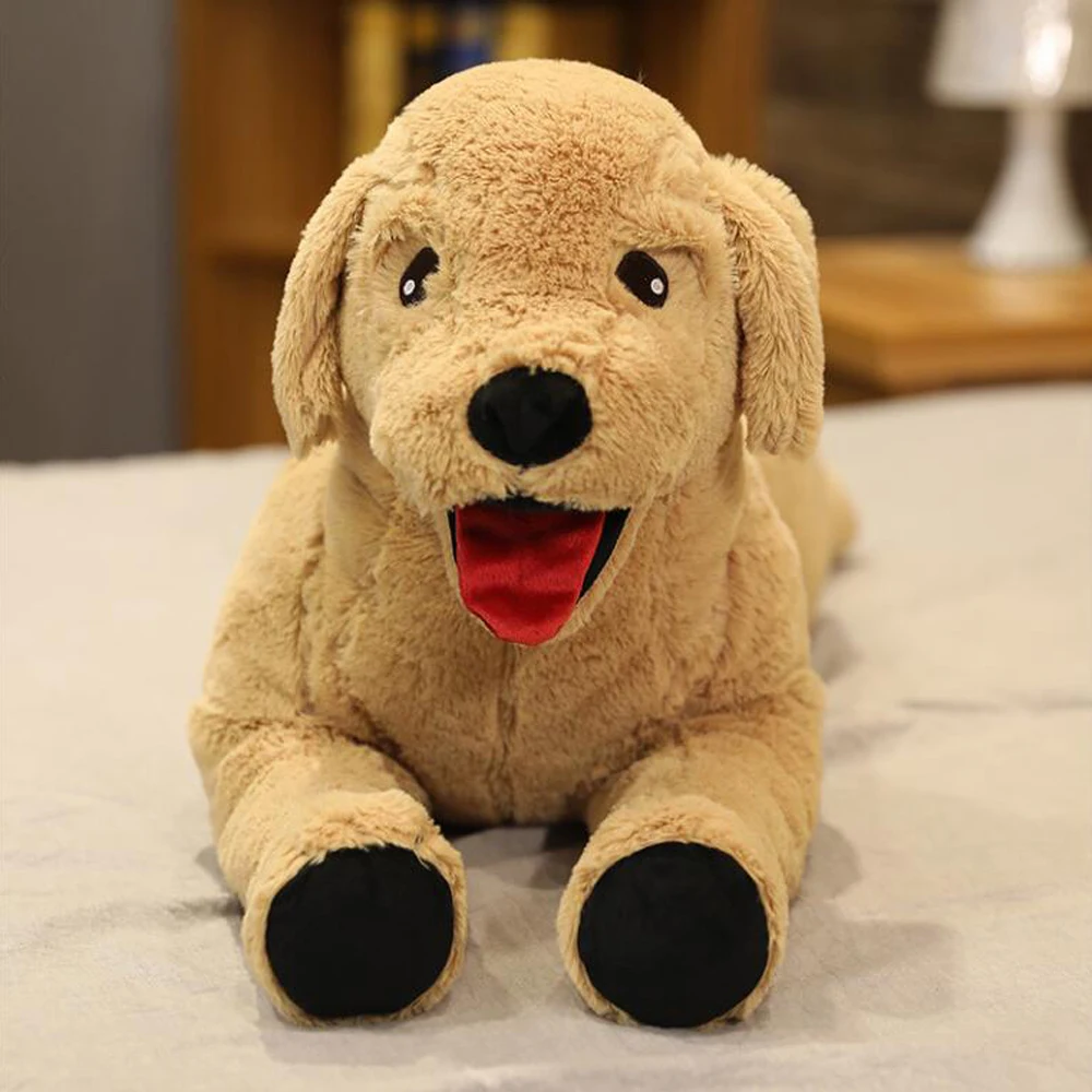 

Labrador Throw Pillow Large Imitation Golden Hair Dog Stuffed Children Plush Toy