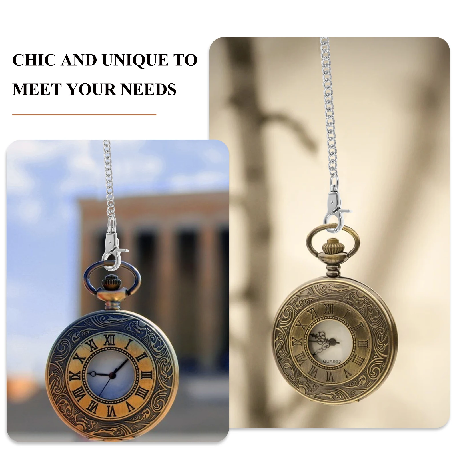 

Electroplated Metal Pocket Watch Chain Clothing Accessories Stainless Steel Chains for Men Wallet Key Jeans Coat Gifts