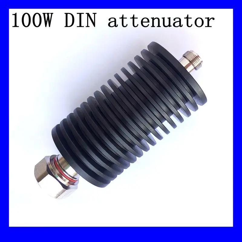 100W DIN-JK Coaxial Fixed Attenuator DC-4GHz 50Ohm RF Power Attenuator 1dB 3dB 5dB 6dB 10dB 15dB 20dB 30dB 40dB 50dB
