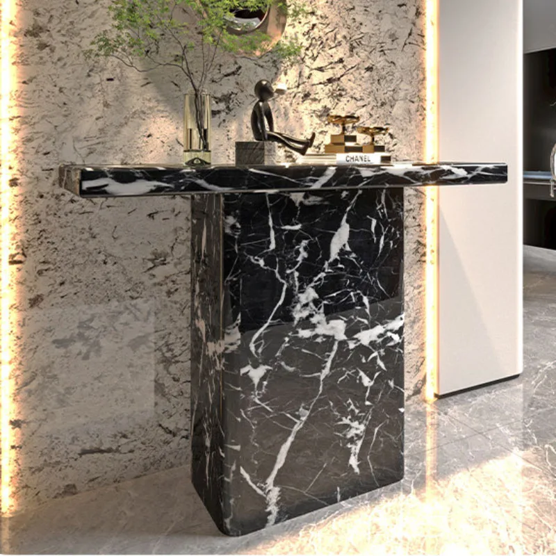 

Изящный компактный консольный столик в кремовом стиле, креативный, современный, для прихожей, итальянский, простой, для гостиной, мебель для дома