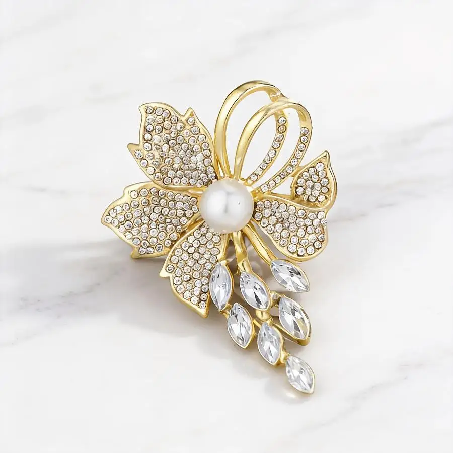 1/5/10/20/50/100pcs New Imitation Pearl Brooch, High-end Women's Exquisite and Sophisticated Sense, Chest Flower Suit Shirt, Lux