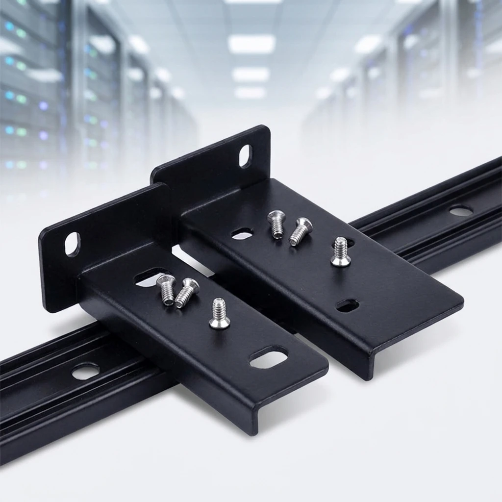 1Pair Hard Disk Video Recorder Hanging Rack Bracket Kit, Metal Mount for NVR Network Video Recorder, for Hikvision NVR