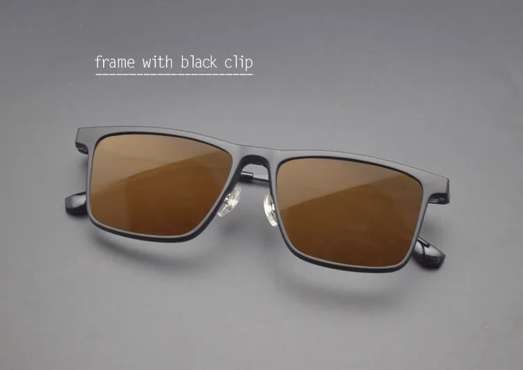 Titanrahmen Ultem Brille 3D Ultraleicht für Männer mit polarisiertem Magnet Clip-On Sonnenbrille Myopie verschreibungspflichtige Linse Fahren – Detail 10