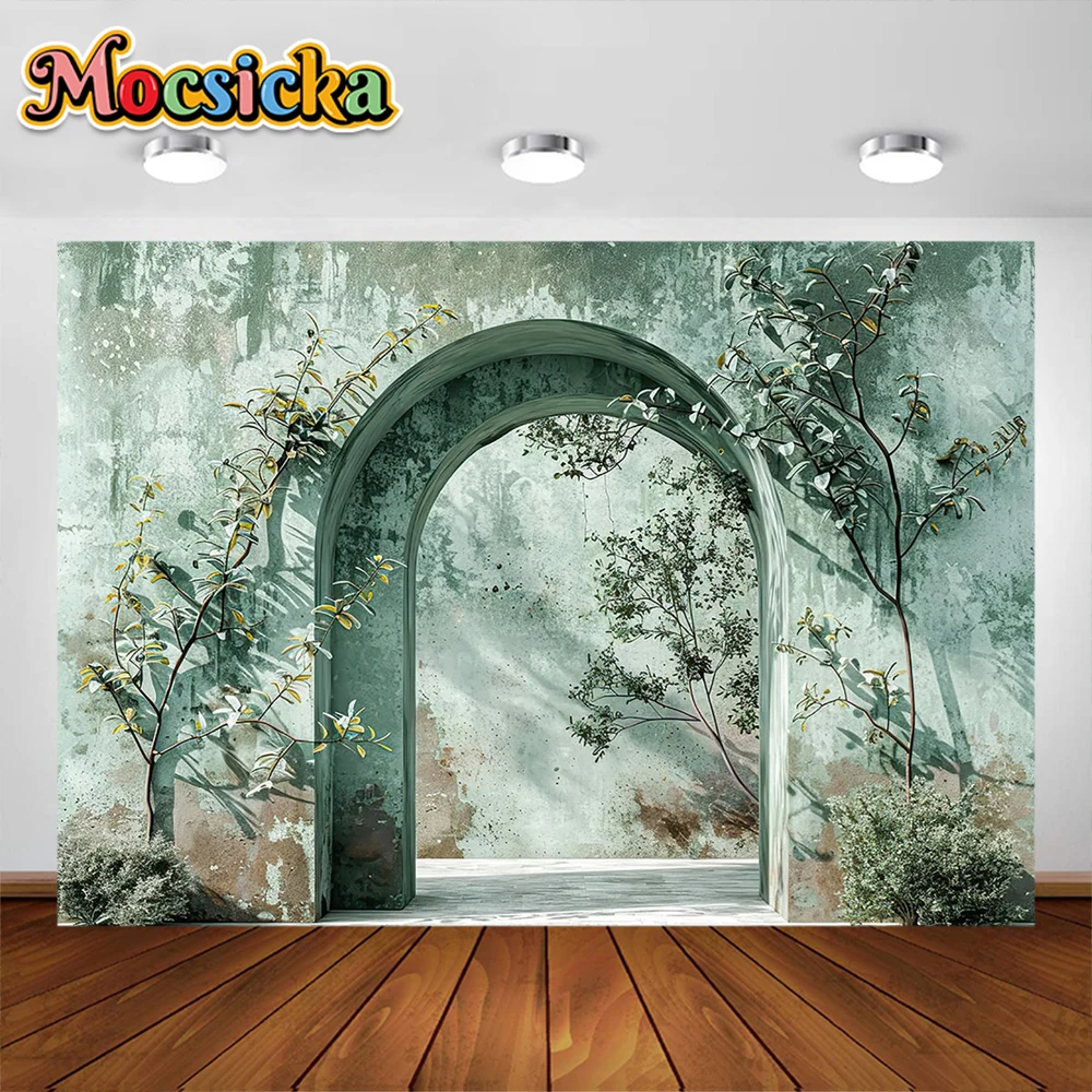 Mocsicka Arch Photography Background Realistic Texture Adult Birthday Wedding Maternity Portrait Decor Backdrop Studio Props