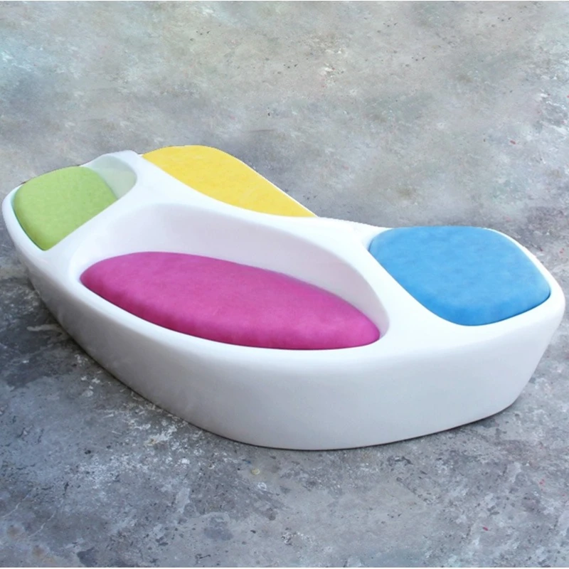 

Outdoor leisure furniture Multi-person landscape waiting chair Shopping mall Meichen sofa seat