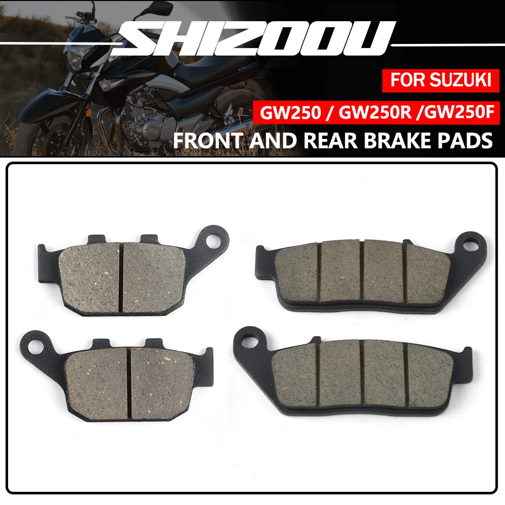 Für SUZUKI GW250 Inazuma 2013 2014 2015 2016 GW250F 2015 2016 GW250Z GSX250R GSX250RZ Motorrad Vordere und Hintere Bremsscheiben-Beläge-Sets