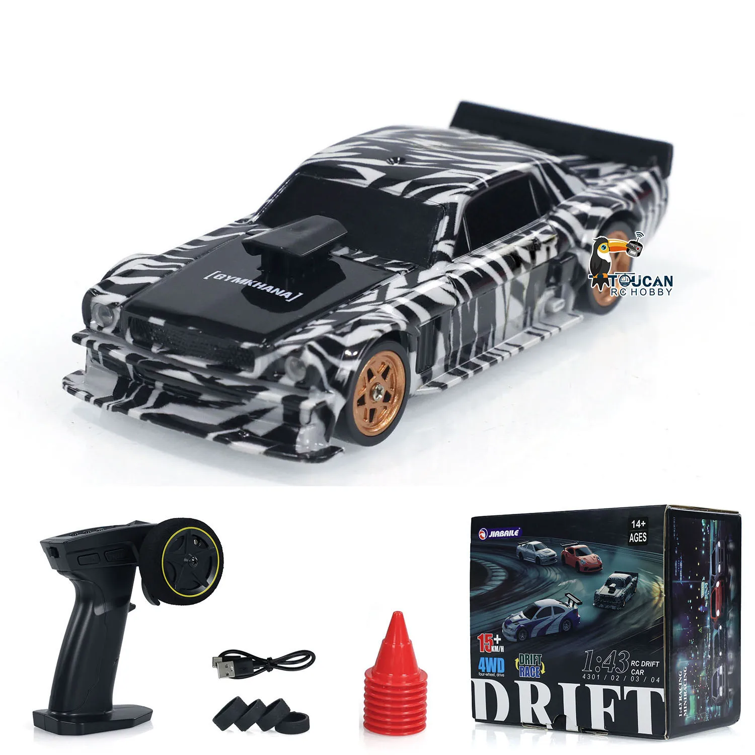 1/43 RC Drifting Car Mini RC Race Cars 2.4G Remote Control 4WD High-Speed Motor Racing Vehicle Model Toys for Boys Gifts