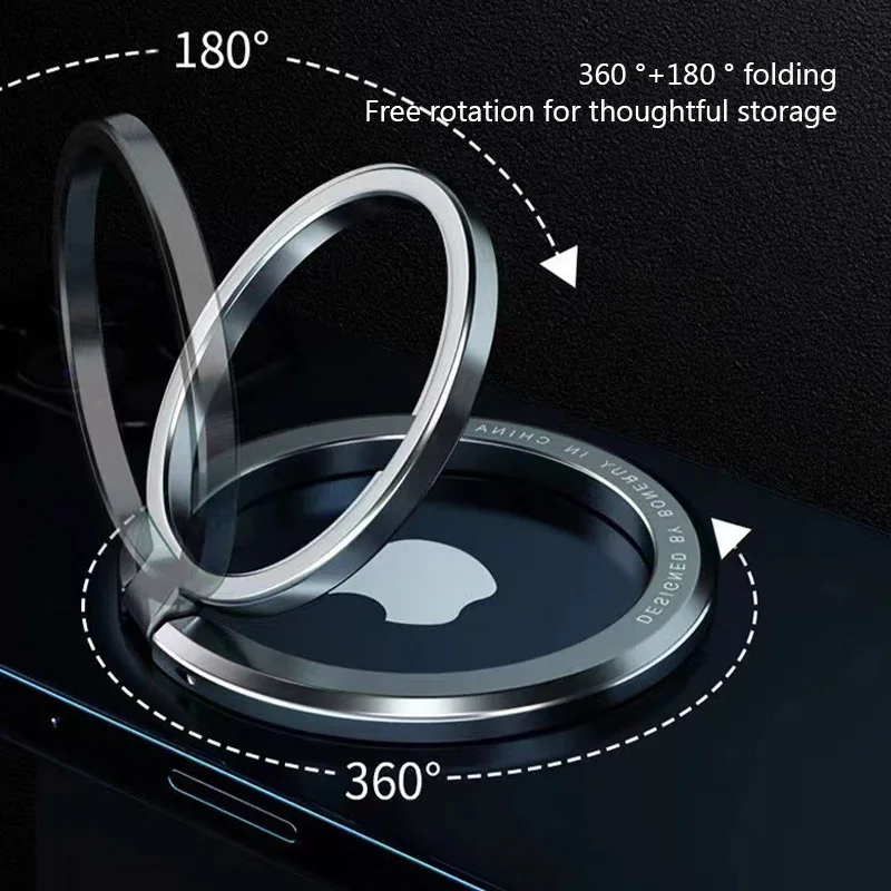 Magnetic Finger Ring Holder For MagSafe Phone Smartphone Accessories for iPhone 17 16 15 Pro Max Magnet Phone Stand Grip Mount view 3
