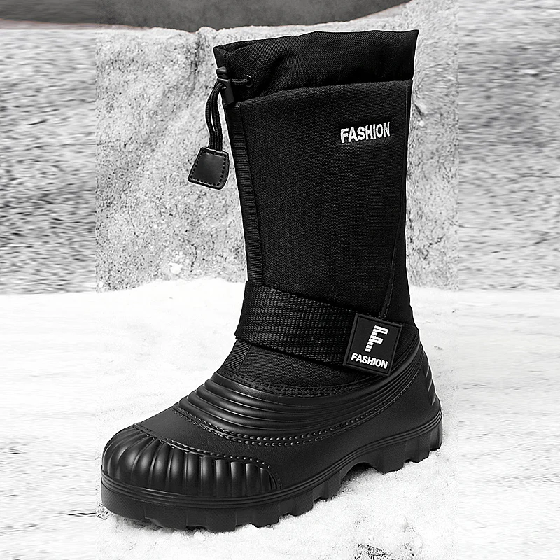 

New Style Winter Snow Boots for Men Thermal Comfortable Outdoor Boots Height Increasing Walking Shoes Convenient Hiking Shoes