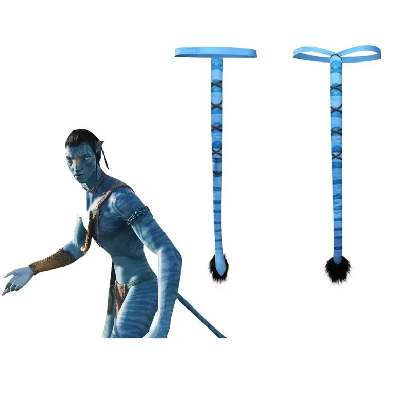 Аватар: Путь воды Нейтири Джейк Салли Косплей Хвост Костюм Аксессуары Хэллоуин Карнавальный костюм Опора для взрослых Мужчин Женщин khj