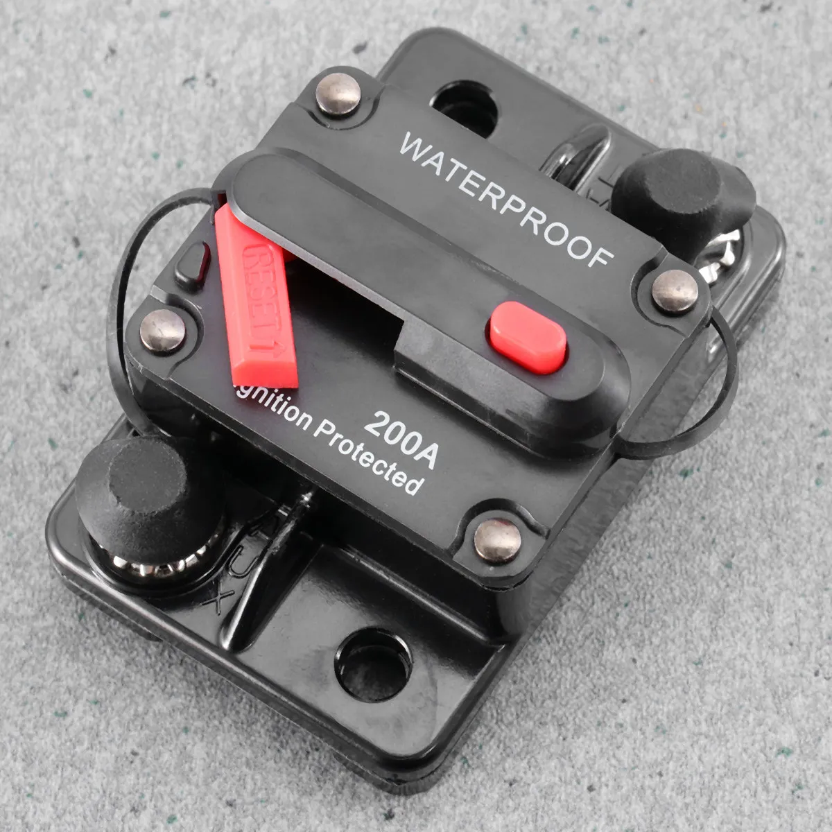 200A High Amp Manual Reset Circuit Breaker Dual Stud Waterproof Switch for Ship Electrical Appliance Protection