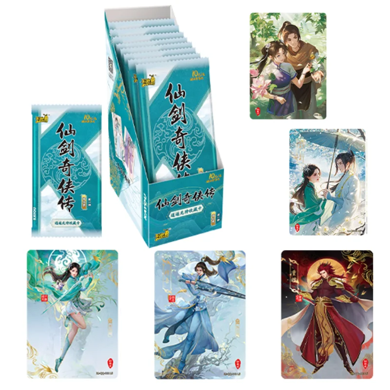 

KAYOU Chinese Paladin Card Sword and Fairy Cards Li Xiao Yao Zhao Ling Er Rare Collectible Cards in Character Games Toy Gifts
