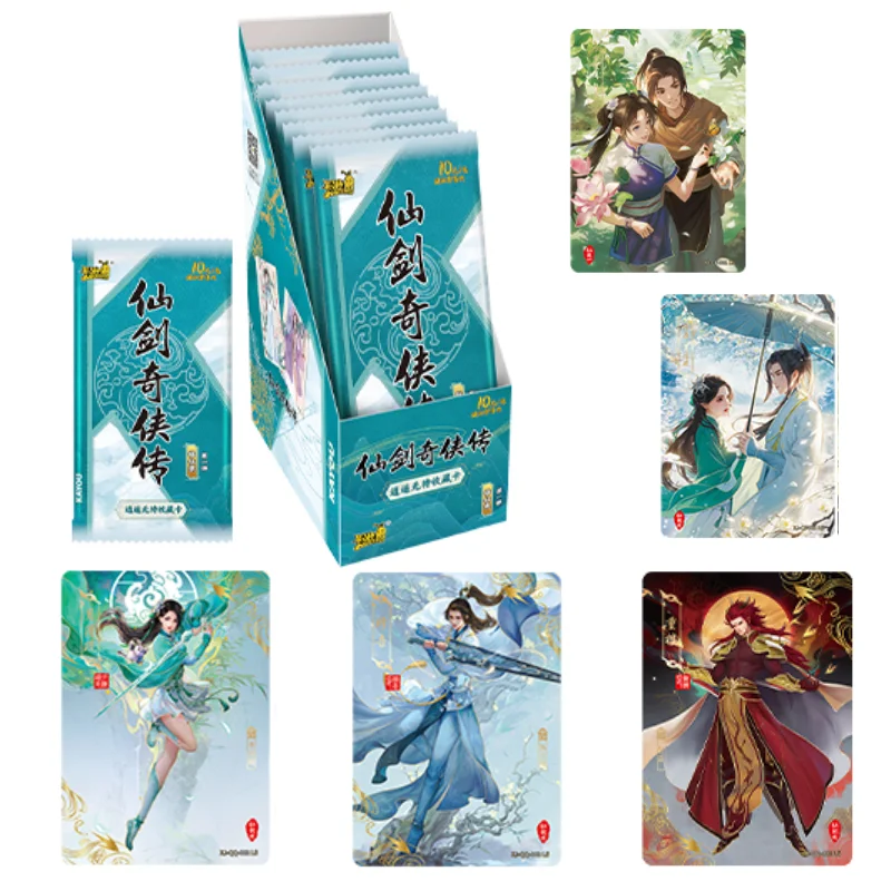 KAYOU Chinese Paladin Card Sword and Fairy Cards Li Xiao Yao Zhao Ling Er Rare Collectible Cards in Character Games Toy Gifts