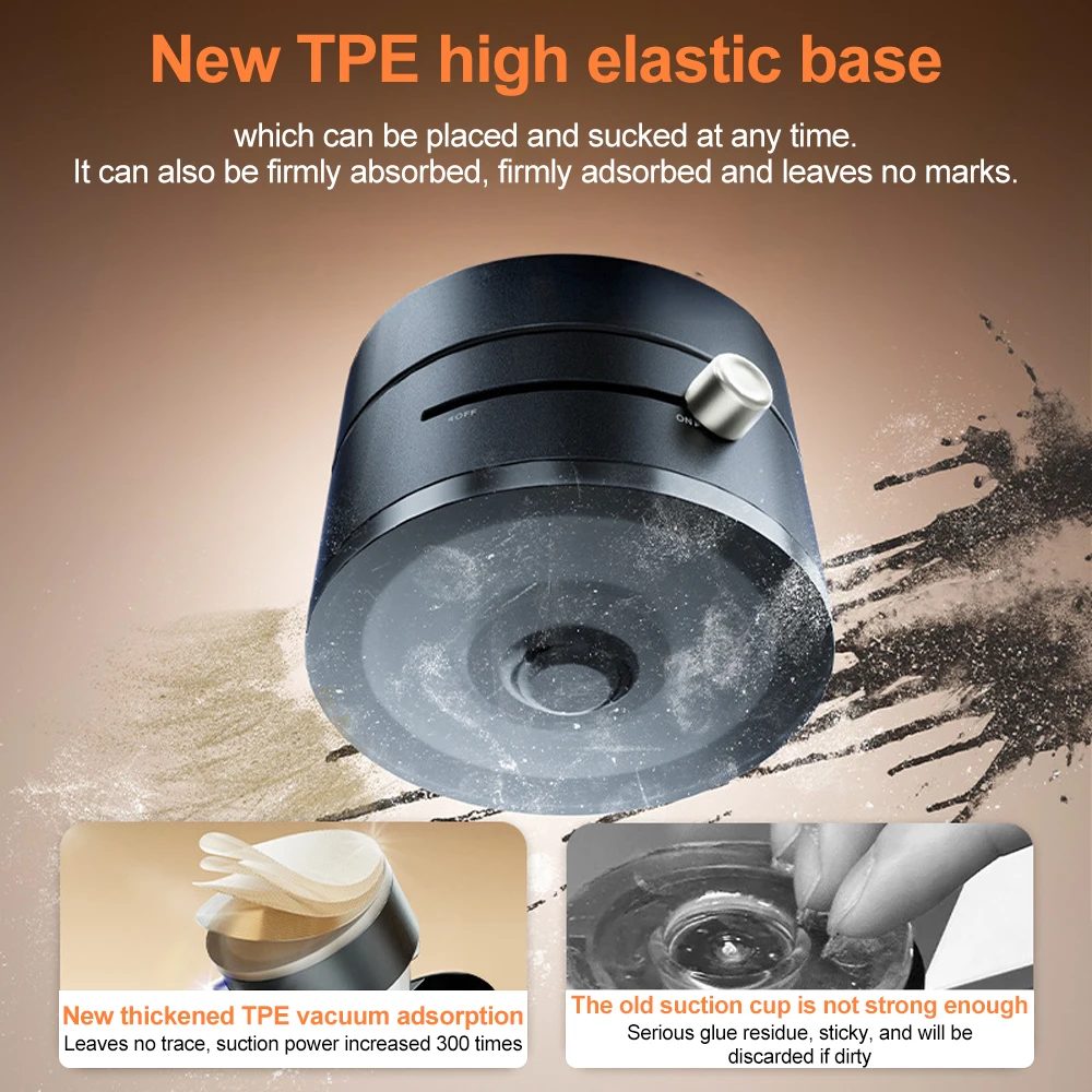 Składany stojak obrotowy z przyssawką magnetyczną próżniową 360 °   Obrotowy uniwersalny stojak obrotowy na próżnię Wielofunkcyjny uchwyt samochodowy na telefon
