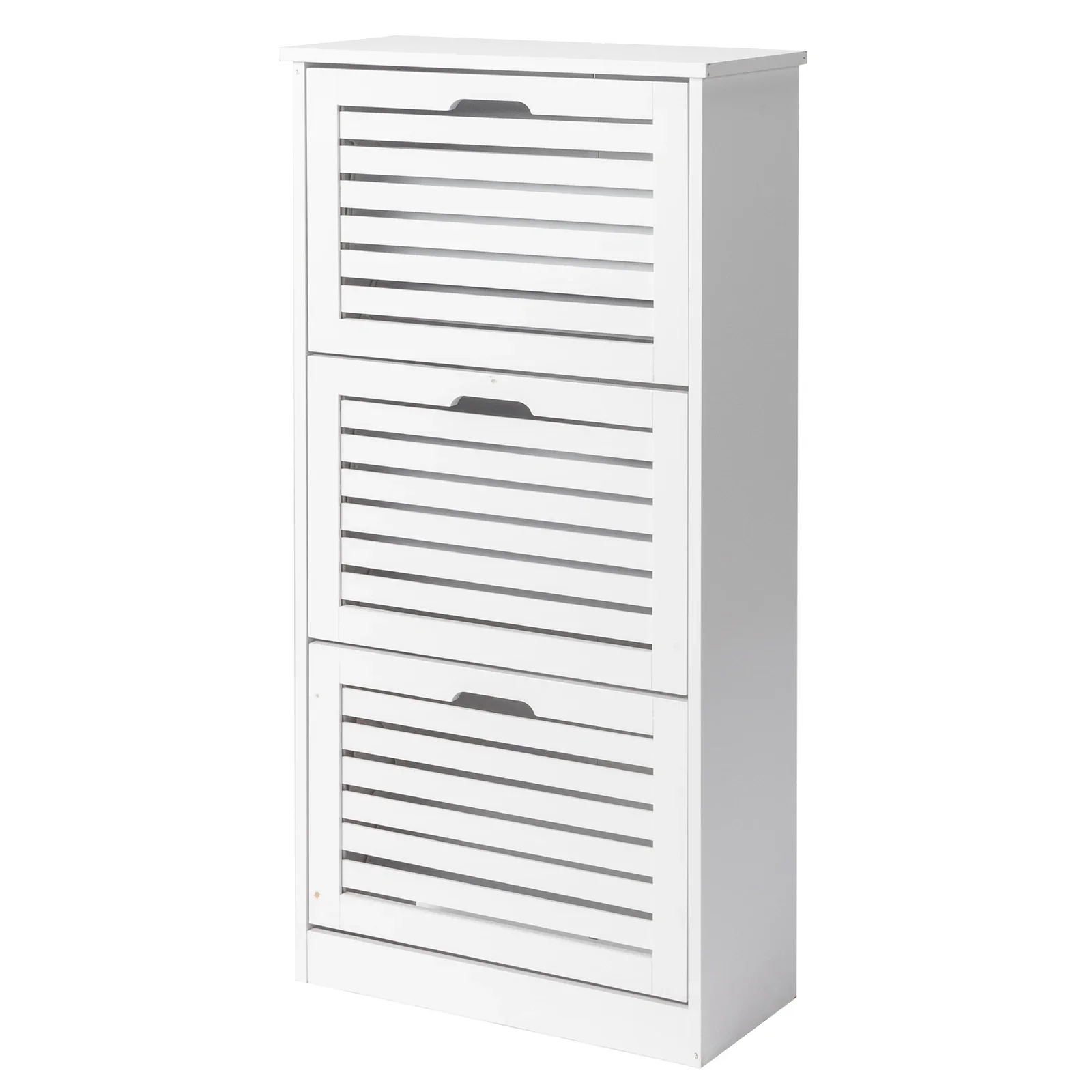 Shoe Storage Cabinet with 3 Flip Drawers, Shoe Cabinet Storage for Entryway, Hidden Narrow Slim Free Standing Shoe Rack Organize