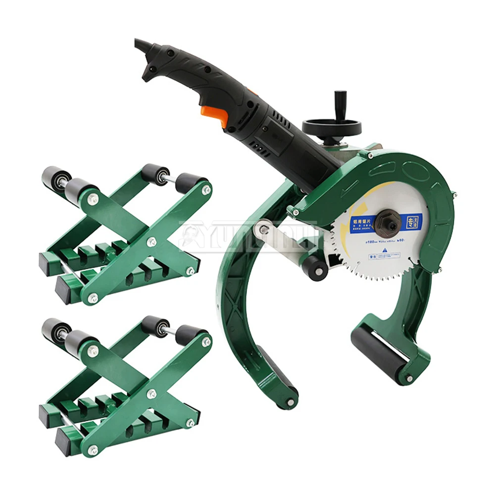 Multifunctional electric pipe cutting machine 220V high power PE pipe plastic pipe steel pipe cutting machine