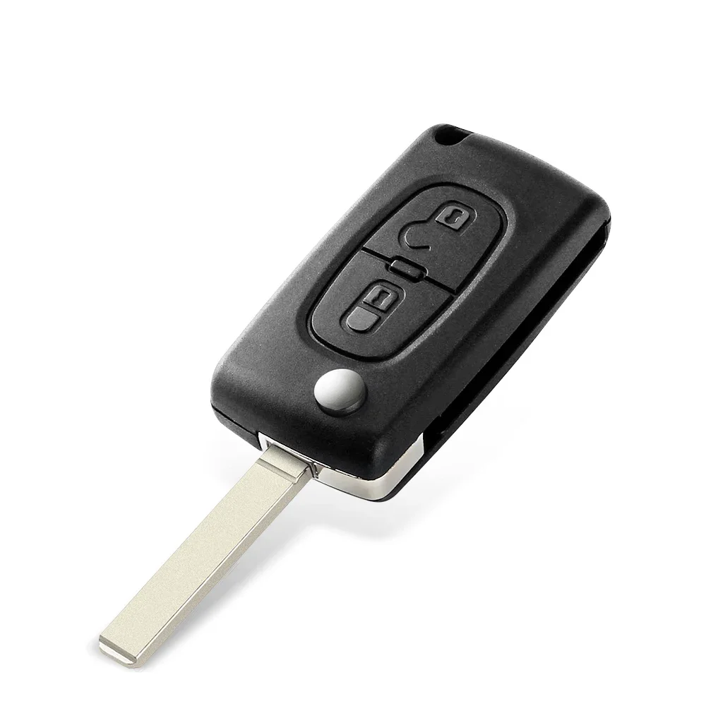 KEYYOU Remote Key Case for Peugeot 207 307 308 407 607 807 For Citroen C2 C3 C4 C5 C6 Flip Folding Car Key Shell 2/3/4 Buttons