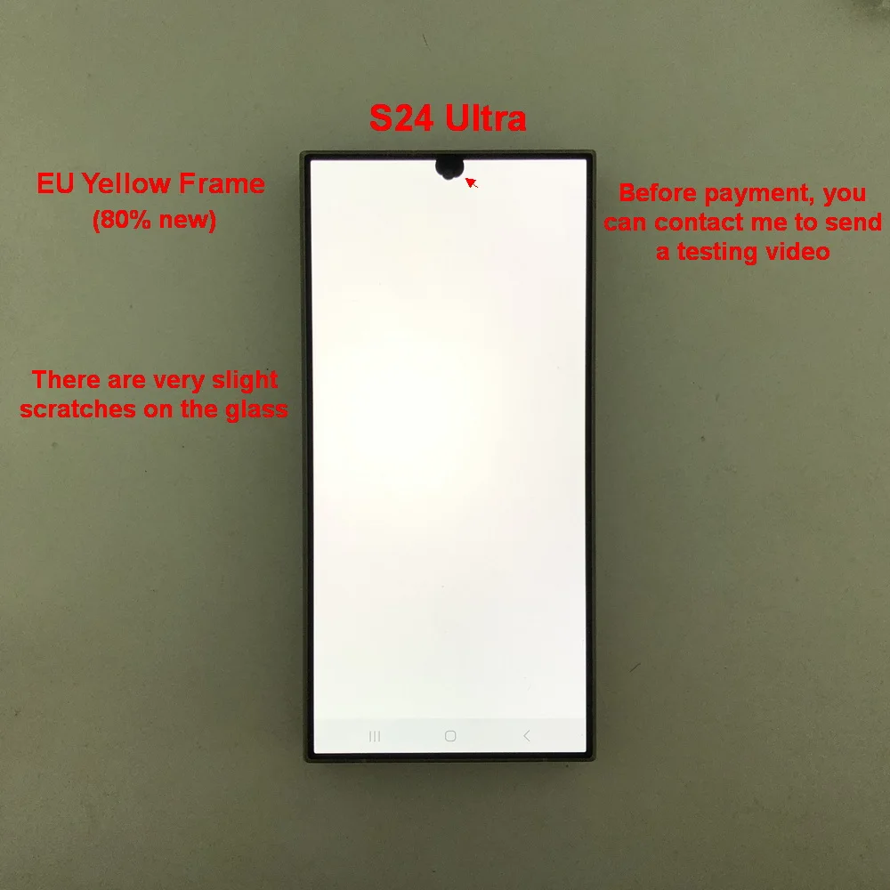 6.8' Super AMOLED For Samsung Galaxy S24 Ultra 5G S928B S928U S928E LCD Display Touch Screen Digitizer With Defects Screen image 3