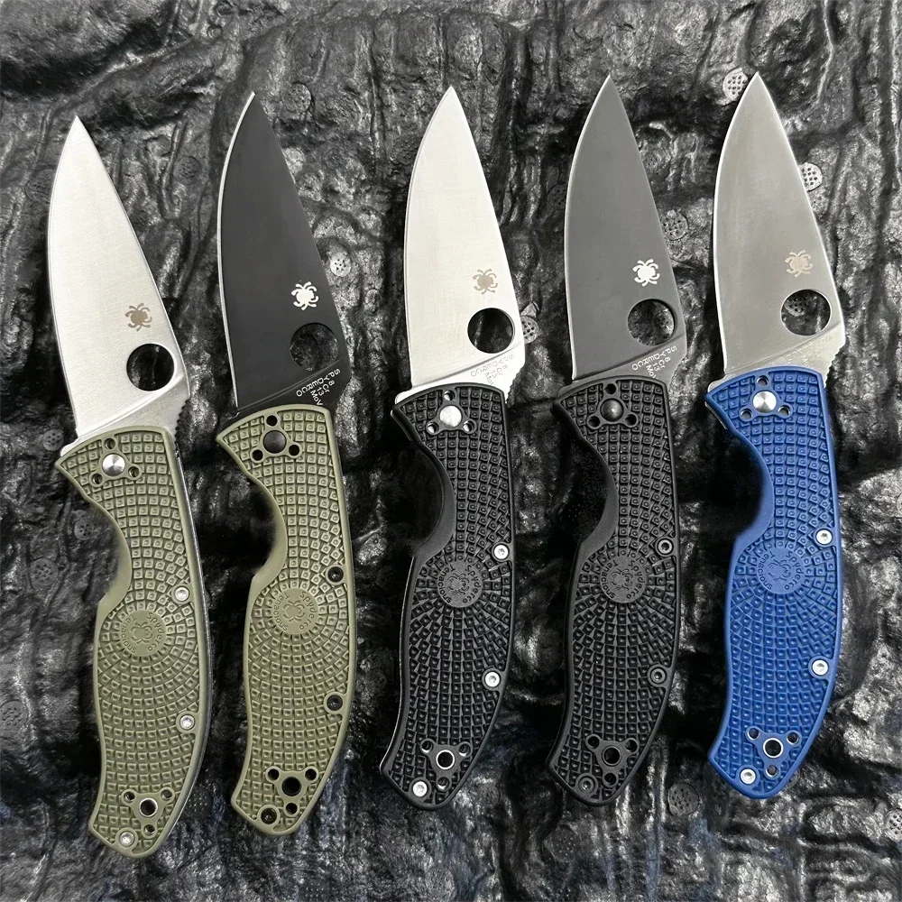 C122 quick opening bearing folding knife outdoor camping hunting pocket EDC tool knife