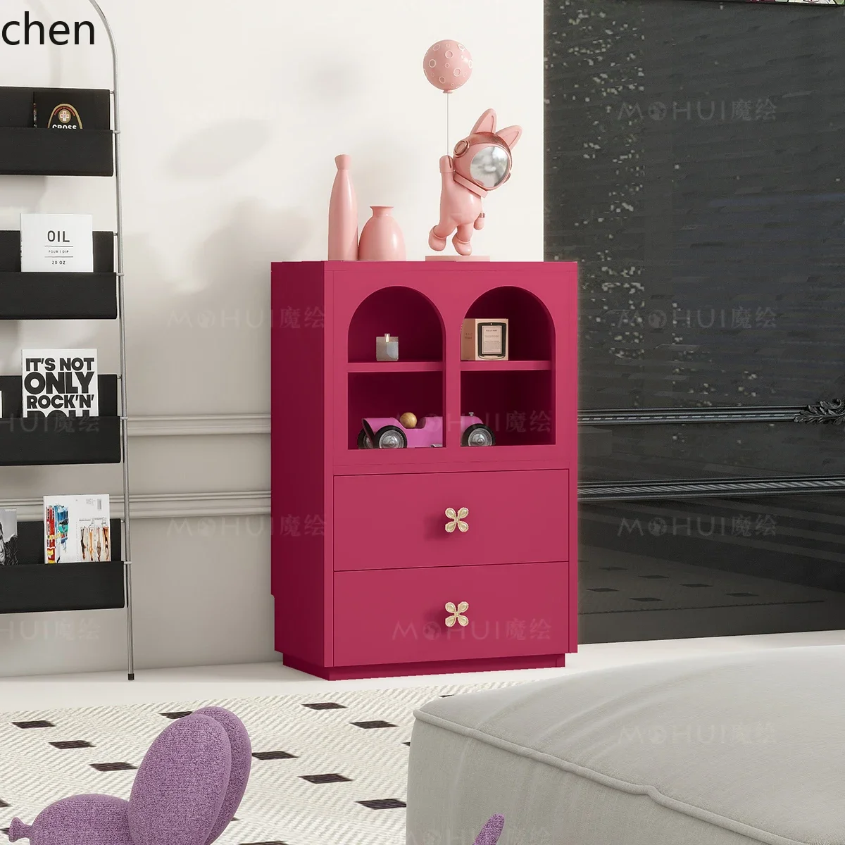 Zws. Living room dopamine bucket cabinet against the wall arched display cabinet designer furniture