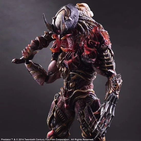 Predator Action Figure Playarts Kai Anime Toys Alien Hunter  270mm Collection Model