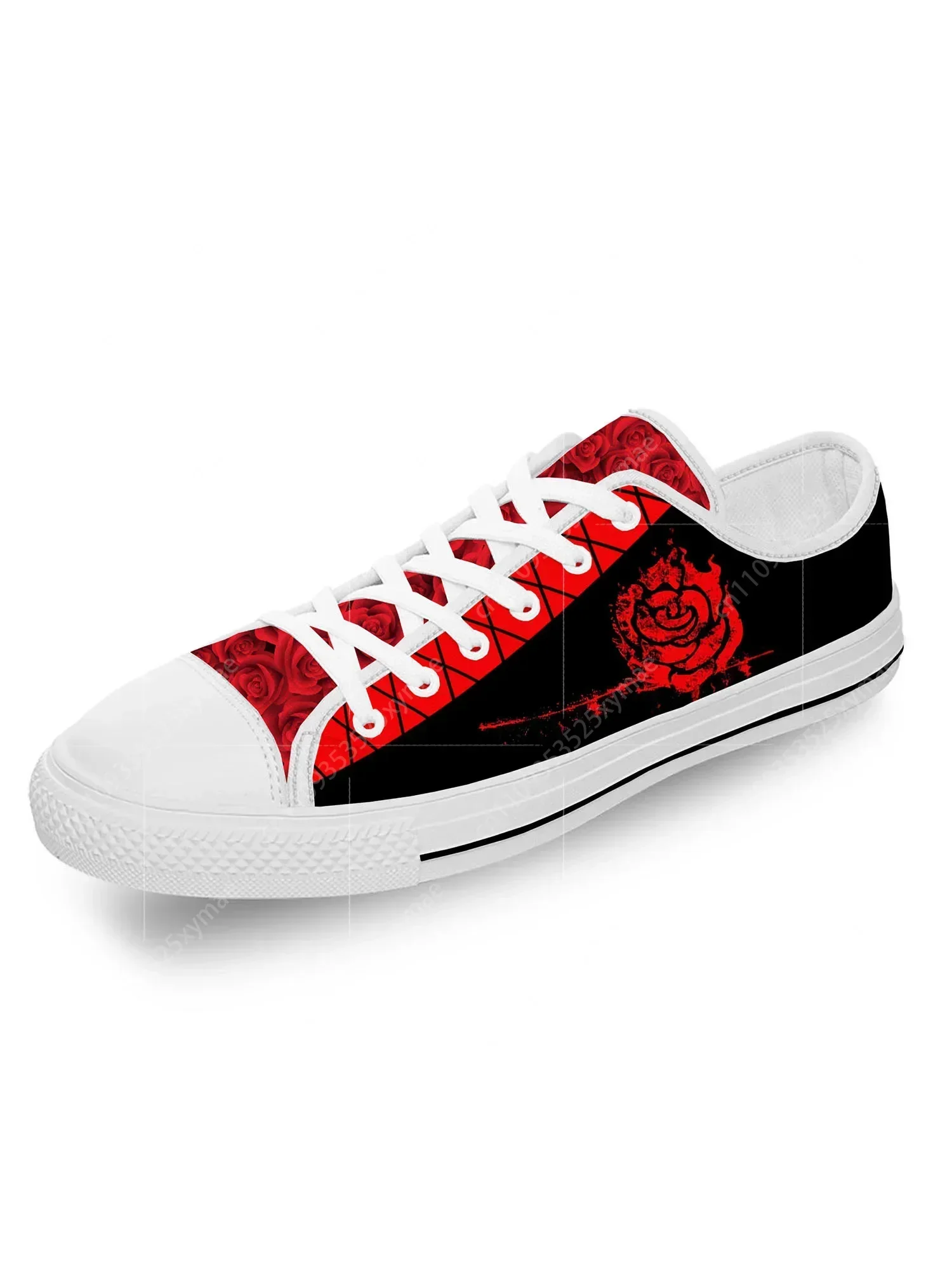 

Ruby Rose Low Top Sneakers Mens Womens Teenager Casual Shoes Canvas Running 3D Print Shoes Cosplay Breathable Lightweight shoe