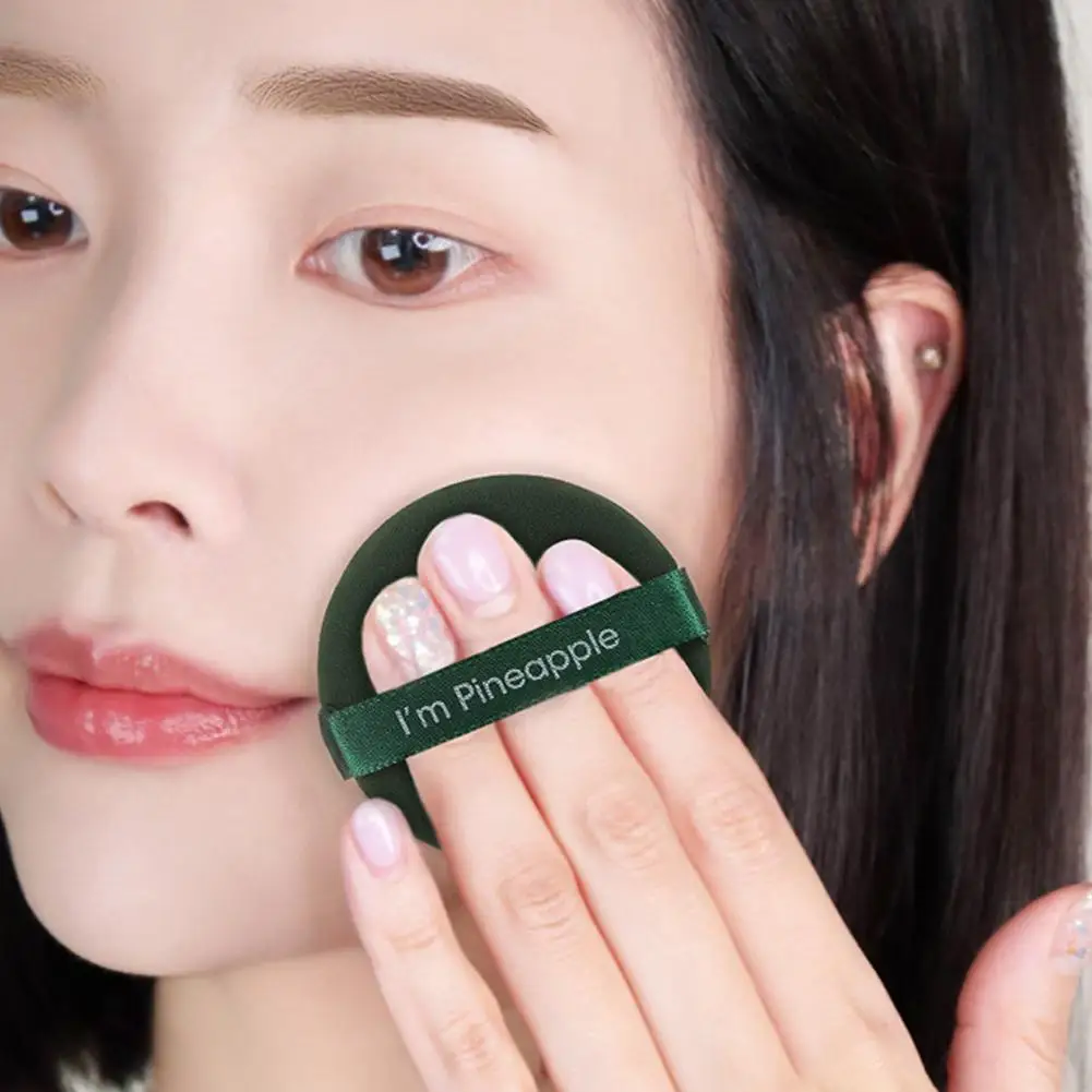 삼각형 원형 파우더 퍼프 얼굴 메이크업 도구 스펀지 벨벳 부드러운 얼굴 미용 메이크업 스펀지 화장품 액세서리