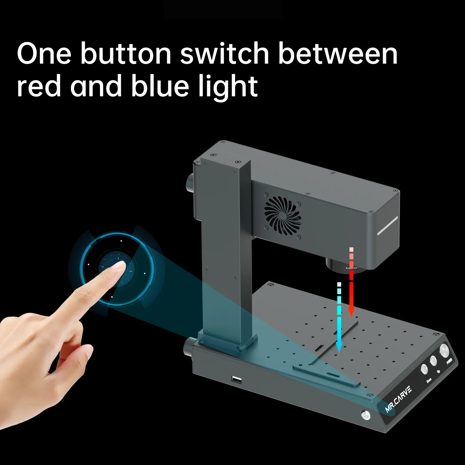 For Desktop small daja M4 intelligent software control 360 rotaton axis fiber laser marking machine 20 w high power for wood