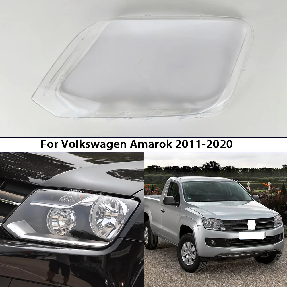 

For VW Volkswagen Amarok 2011-2020 Front Headlight Cover Transparent Headlamp Lamp Shell Replace Original Lampshade