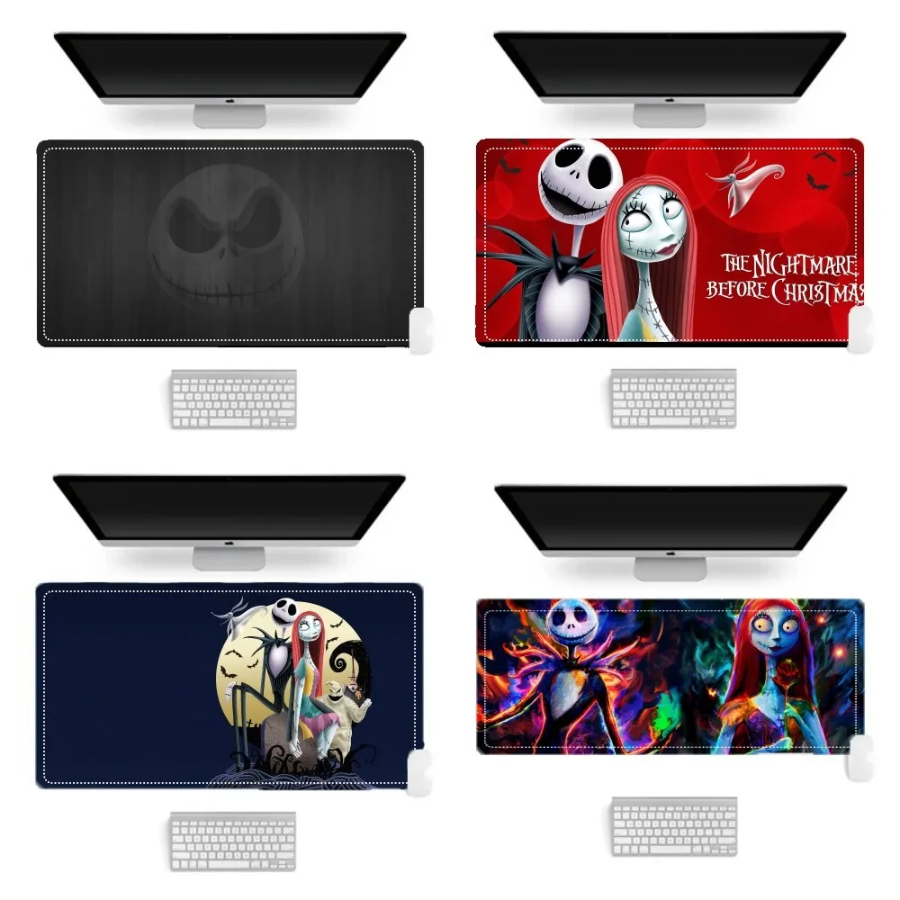 The Nightmare Before Christmas Mousepad Mouse Pad Laptop Gaming Accessories Mousepad Large Desk Mat Computer Gamer Keyboard Rug