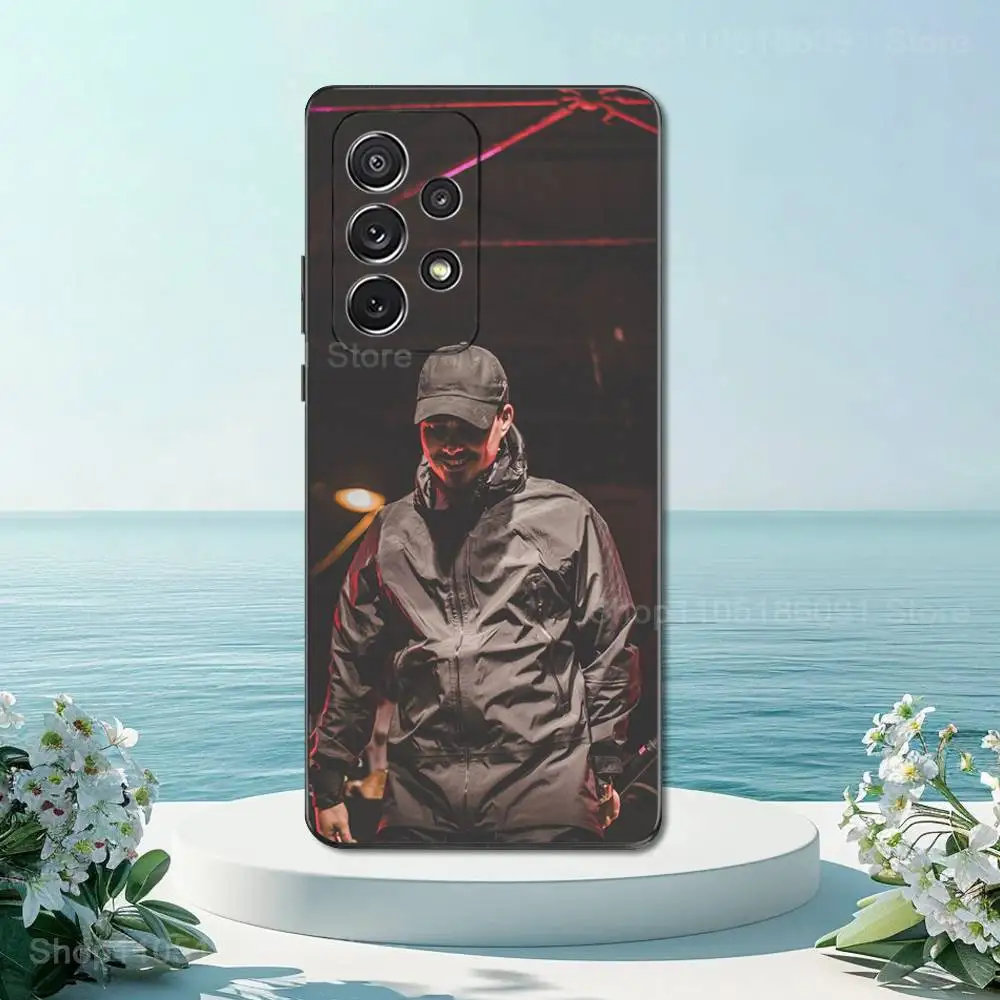 D-Dellafuente – coque de téléphone Singer F-FC, étui noir en Silicone souple pour Samsung S22,S21,S20,S10,S9,S24,S23,Ultra,FE,Plus,Lite