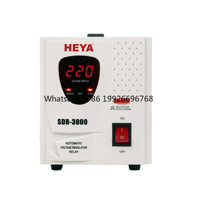 

Heya Relay Type 3KVA Single Phase 220V Digital Display AC Power Electric Automatic Regulators Stabilizers Stabilisateur AVR