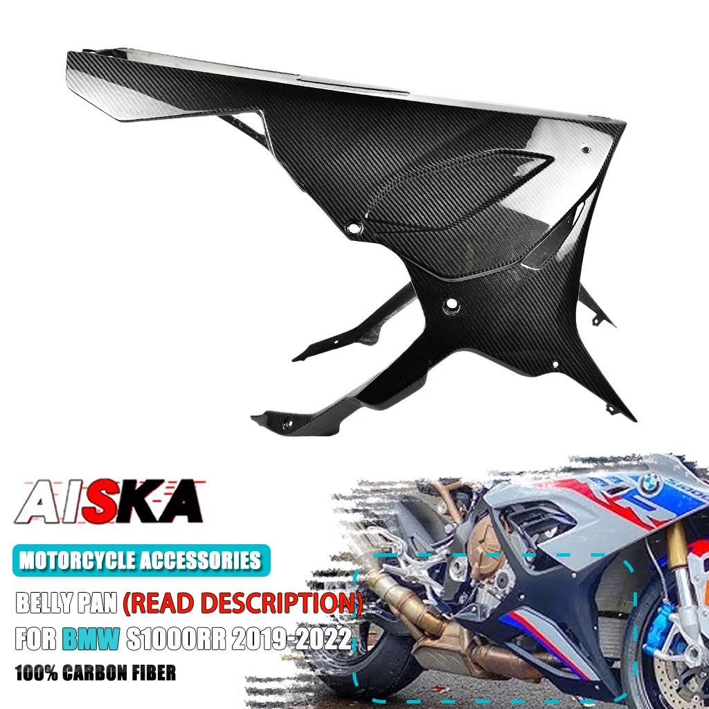 

1000RR Belly Pan Accessories Real Carbon Fiber Lower Bellypan Tray Guard Fairing Kit For BMW S1000RR 2019-2022 M1000RR 2021-2022