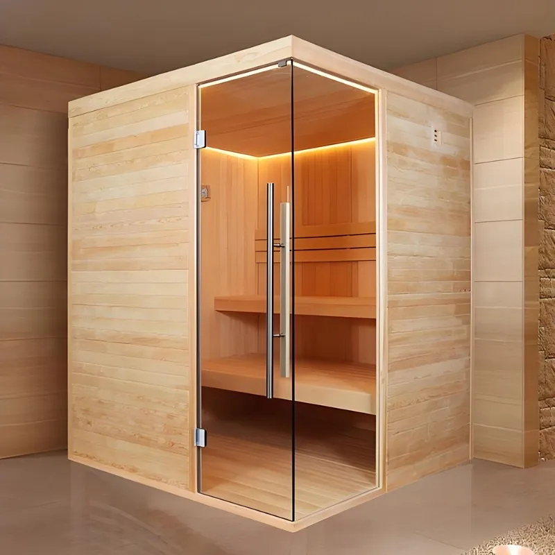 Modern Luxury Outdoor Infrared Sauna Room Red Cedar Solid Wood Sauna Room