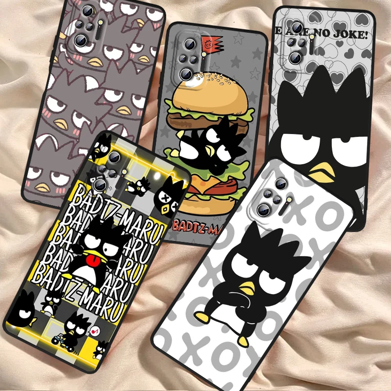 

Bad Badtz Maru Cute Sanrio For Xiaomi Redmi Note 13 12R 12 12S Turbo 11 11T 11S 10 10S Pro Plus 5G Black TPU Phone Case