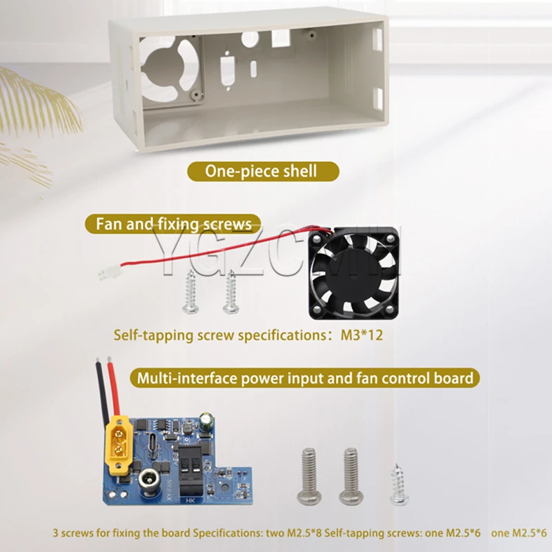 CNC DC Regulated Power Supply XY6008 Shell Kit Single Case